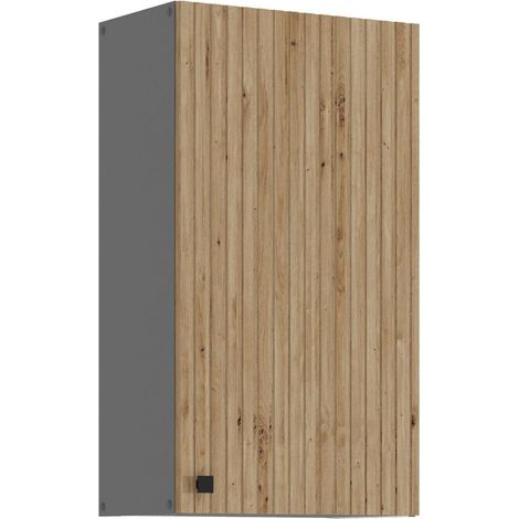 Küche AVA Artisan Hängeschrank 50 cm Lamellenoptik Küchenzeile Einbauküche (1/5)