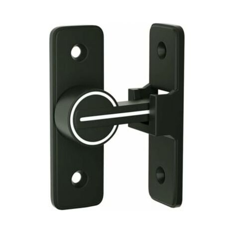 Verrou Serrure de Fermeture Porte Interieure Coulissante de Lumineux, ​90° Loquet de Crochet a Porte Bascule, Boulon de Verrouillage de Boucle Moraillon Antivol, pour Porte, Fenêtre (90 Degrés) (1/5)