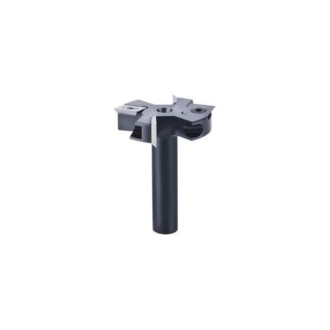 Fraise à Surfacer 12 mm Tige 45 mm Diamètre de Coupe avec 2+2 Inserts Fraise a Bois Defonceuse Fraise a Raboter Fraise Surfacage Ikodm