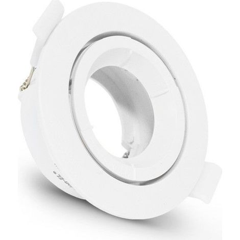 Soporte para techo Rondo orientable Blanco Ø 90 mm Miidex Lighting® (1/5)