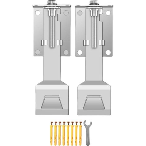 CSPARKV (16×6×6cm)Adjustable Floating Range Hood Bracket Solid Stainless Steel Wall Mount with Fixing Screws (1/4)