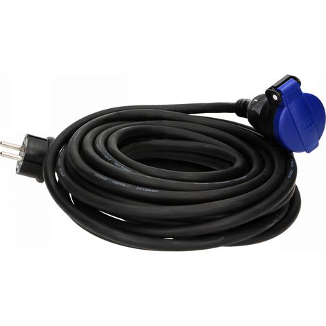 Rallonge électrique 20m étanche IP44 – Câble HO7RNF 3G1,5mm² pour chantiers humides – Ultra-résistant et souple