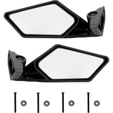 Espejo retrovisor, espejo retrovisor antichoque modificado para UTV, espejos laterales ajustables compatibles con Can-Am Maverick X3 17-18 (1/5)