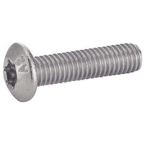 Vis à métaux tête bombée six lobes - Inox A2 5x20 mm - Boîte de 200