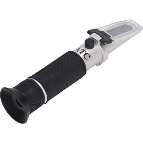 Le réfractomètre 0-32% Brix est un réfractomètre portable utilisé pour tester la teneur en sucre des fruits et pour la fabrication de boissons à base de jus de sirop d'érable. (1/5)