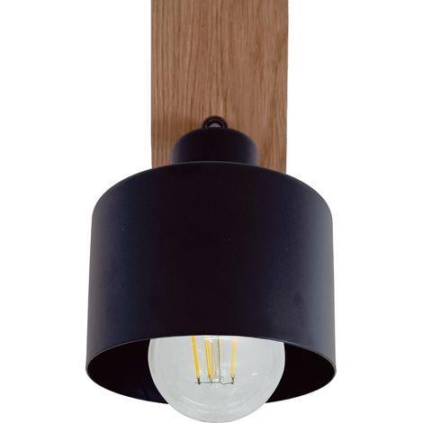 Applique murale DIANA loft en chêne massif 1x diamant STYLISH (1/5)