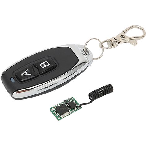 Télécommande sans fil RF Émetteur et Récepteur Relais pour Intérieur et Extérieur DC3.7V DC12V (1/5)