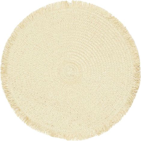 Base de plato natural de 38 cm, material bohemio (1/4)