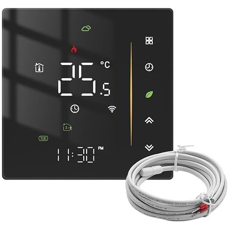 Floor Heating Thermostats Smart Thermostat for Room Heating System Control Compatible with 16A (1/5)