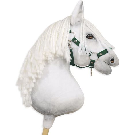 Cavezza regolabile per cavalli Hobby Horse A3 - Verde bottiglia (1/3)