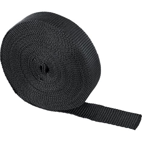 Sangle noire haute résistance 25mm – Longueur 10m – Imputrescible pour couverture de piscine Cov'Top – Résistance à la rupture et à l'abrasion – Poolco