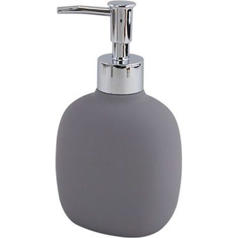 Distributeur De Savon Liquide Abs Gris Avec Pompe Chromée Pour Accessoire De Salle De Bain 87809 (1/2)