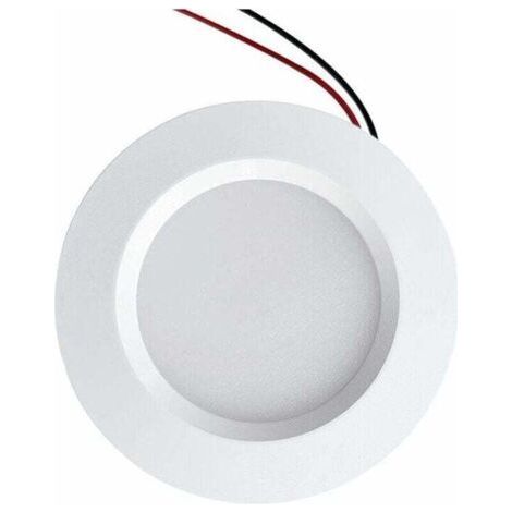 Mini recessed LED spotlight 68mm – Waterproof IP54 for bathroom and kitchen – 3W DC12V – Natural white aluminum 4000K (1/5)