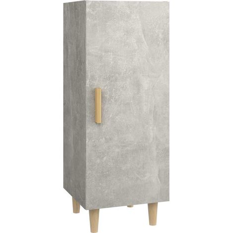 Maison Exclusive - Credenza Grigio Cemento 34,5x34x90 cm in Legno Multistrato (1/5)