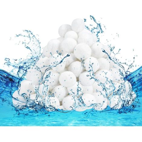 Les billes filtrantes pour piscine, un paquet de 1000 g, peuvent remplacer 36 kg de sable filtrant, réutilisables, conviennent aux systèmes de filtration des piscines et des aquariums. (1/5)