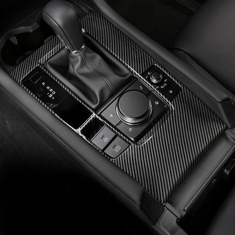 Mittelkonsole Rahmen Abdeckung Schalttafel Automatikgetriebe Verkleidung für Mazda 3 Limousine Schrägheck Zubehör 2020 2021 2022 2023 2024 2025 (nicht für CX-30 CX-50 2024 Revision)