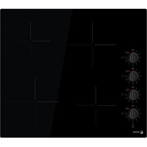 Fagor – Mesa de cocción vitrocerámica 4 zonas 6Kw – Controles mecánicos intuitivos – 9 niveles de potencia – FAVM3540 (1/2)