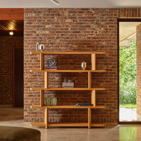 Bibliothèque en mindi 160 cm (1/5)