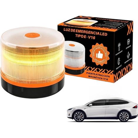 Générique Balise LED Lampe clignotante ambre avec base magnétique (1/5)