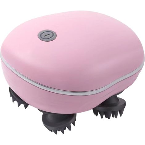Masseur portable pour chiens et chats - Masseur électrique pour chats et chiens - Grattoir pour la tête et le dos (rose) (1/5)