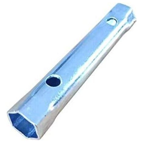 Clé à tube métrique en métal pour robinet - Écrou arrière monobloc - 34 à 40 mm - Extra longue - Pour valves de tuyau (1 pièce)argent，