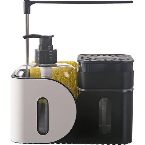 Distributeur Liquide Vaisselle Récipient à Lotion Rechargeable Distributeur de Savon à Pompe Manuelle Pour Maison, Salle de Bain, Hôtel, Camping-Car, Lavage du Visage et (1/5)