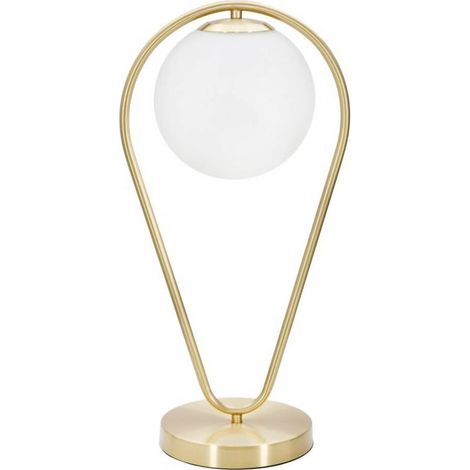 Lampada da tavolo in metallo e vetro Glamy Drop (1/5)