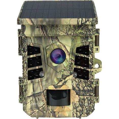 Ortviai Caméra de chasse solaire étanche IP66 avec WiFi, déclenchement en 0,3 s, modèle TC-24FS-WiFi, vision nocturne (1/4)