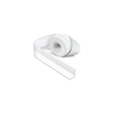 Joint Silicone Blanc Salle de Bain, Joint Salle de Baignoire, Ruban D'étanchéité, Anti-Moisissure et Imperméable, Ruban Adhésif doux Adapté à la Cuisine, les Toilettes, le Coin (1/5)