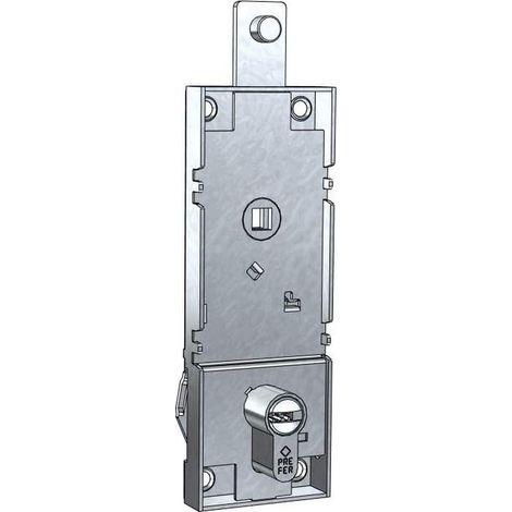 Serrure pour battant/garage cylindre à profil européen entraxe 70 mm avec levier de déverrouillage anti-effraction, clés estampées (1/2)