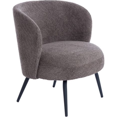 Sedia marrone in tessuto elegante Light & Living Dieyda (1/4)