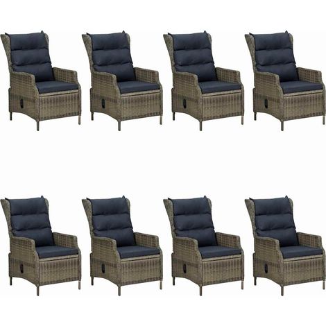 Maison Exclusive - Set da Pranzo da Giardino 9 pz Marrone (1/5)