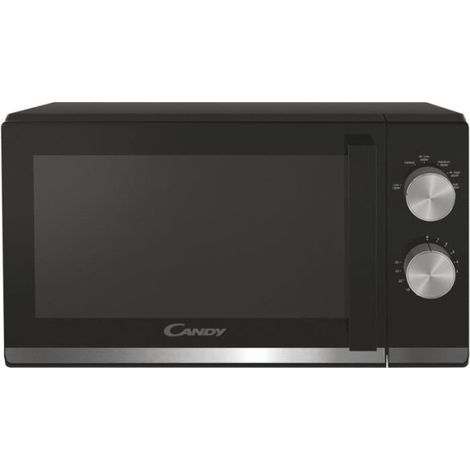 Micro-ondes Candy Moderna CMW20TNMB 700 W 20L Noir - Fonction Décongélation - Plateau Tournant en Verre - 6 Niveaux de Puissan