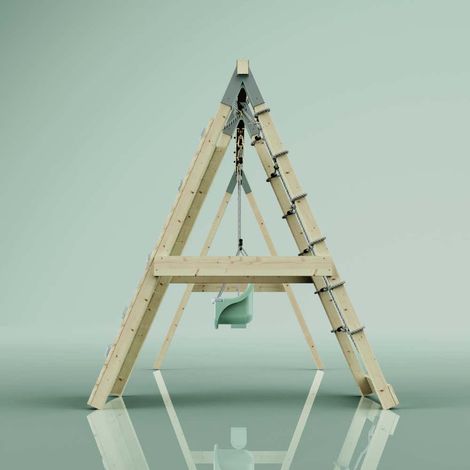 OutdoorToys Klettergerüst Kuckuck aus Holz in Grün