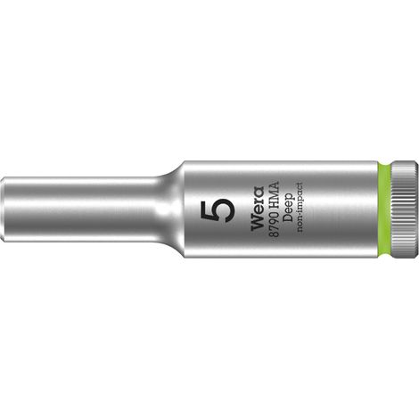 Wera 8790 HMA Deep Steckschlüsseleinsatz mit 1/4"-Antrieb, 5 x 50 mm