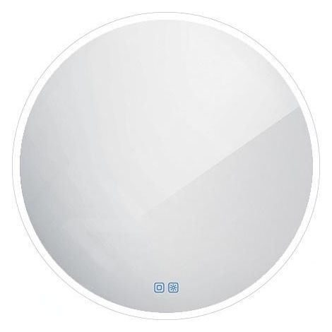 Nimco - Miroir avec éclairage LED, diamètre 80 cm, touches tactiles, aluminium ZP 26002RVX (1/5)