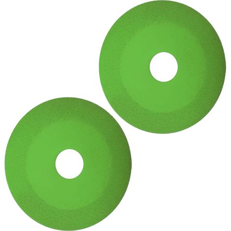 Glastrennscheibe, 22 mm Innendurchmesser, 100 mm Außendurchmesser, 15 mm Dicke, Schleifbreite 1 mm, Diamanttrennscheibe für Kristallfliesen und grüne Weinflaschen, 2 Stück
