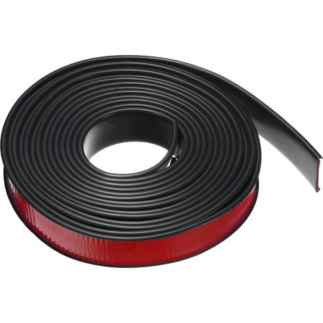 Bandeau De Bord en U 91/64" x 19.7ft (36mm x 6M) Adhésif Autocollant TPE Bandeau De Placage Flexible Protecteur De Bord Souple pour Meuble Armoire Table Protection Réparation, Noir (1/5)