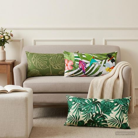 Housse de coussin 2 pcs HEERLEN Multicolore 40 x 70 cm (1/5)