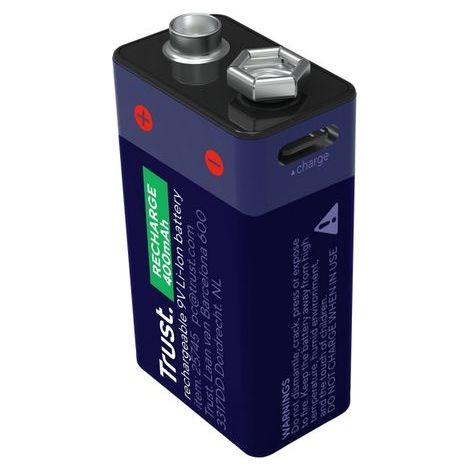 Pilas 6LR61 Trust 25745/ 9V/ Recargables
