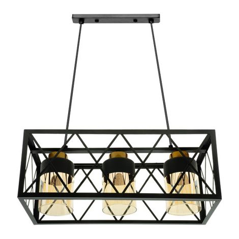 Colgante Jin 1xe27 Negro/marron Regx40x40 Cm (1/2)