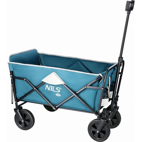 Faltbarer Bollerwagen 125L Handwagen Faltbar Transportwagen Klappbar Wagen Grün (1/5)