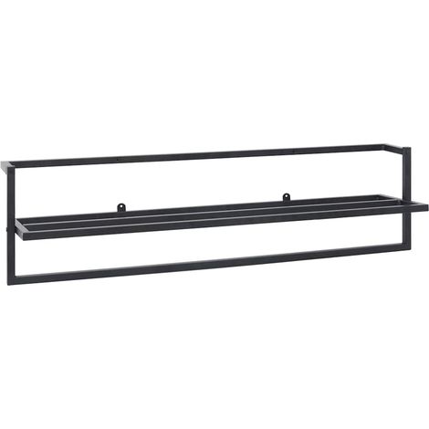 Maison Exclusive - Portasciugamani Nero 95x25x22 cm in Ferro