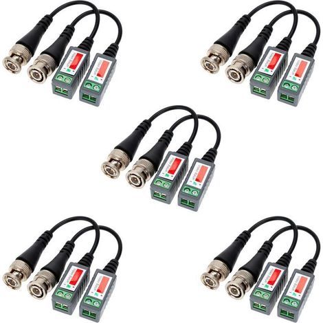 10pcs video balun transmitters utp cable cat.5 bnc 600 metres pour camera dvr-a2 Autre accessoire de vidéosurveillance