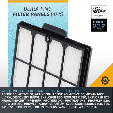 1 Filtro plegable para Dolphin 9991467-R4, para robot de piscina (1/3)