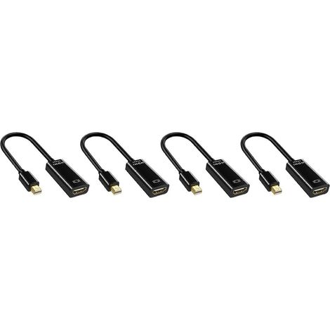 Câble adaptateur Mini DisplayPort vers HDMI pour convertisseurs Thunderbolt 2 et HDMI, compatible avec Air 13 et Surface Pro 4. (1/5)