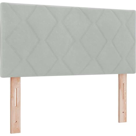 Maison Exclusive - Cabecero LED Gris Claro 100 cm Terciopelo