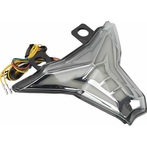 Feu Arrière Complet Moto Clignotants Stop LED Remplacement pour Z1000 Ninja ZX-10R ZX-10RR 250 400, Optique Fumé, Accessoire Moto (1/5)