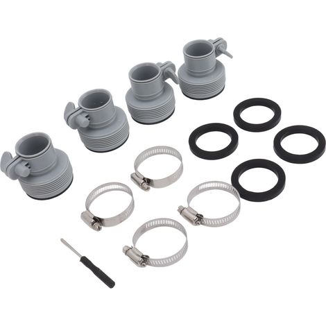 Adaptateur de tuyau de type B avec collier de remplacement pour pompes filetées Intex FIT ARU, raccords à pince de type B pour piscine, accessoire de piscine