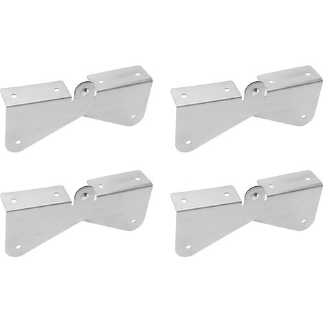 4 charnières d'extension de descente de gouttière en acier inoxydable à charnière relevable pour descentes de gouttière rectangulaires et carrées (1/5)